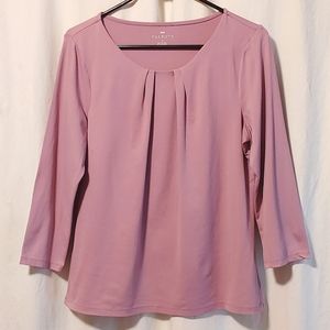 Talbots women's M pleated top